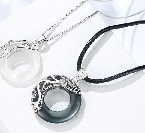 Fortune Lotus S925 Sterling Silver Peace Buckle Pendant Necklace – Symbol of Protection &amp; Harmony – Bracelet for tags